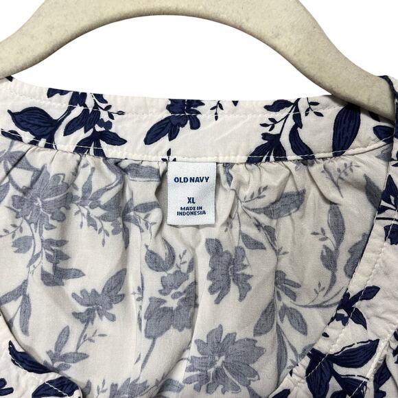 Old Navy Viscose Split Neck Pop Over Blouse Top Size XL - Picture 5 of 7